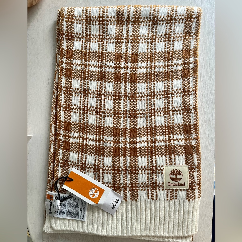 Timberland Tan & Cream Scarf